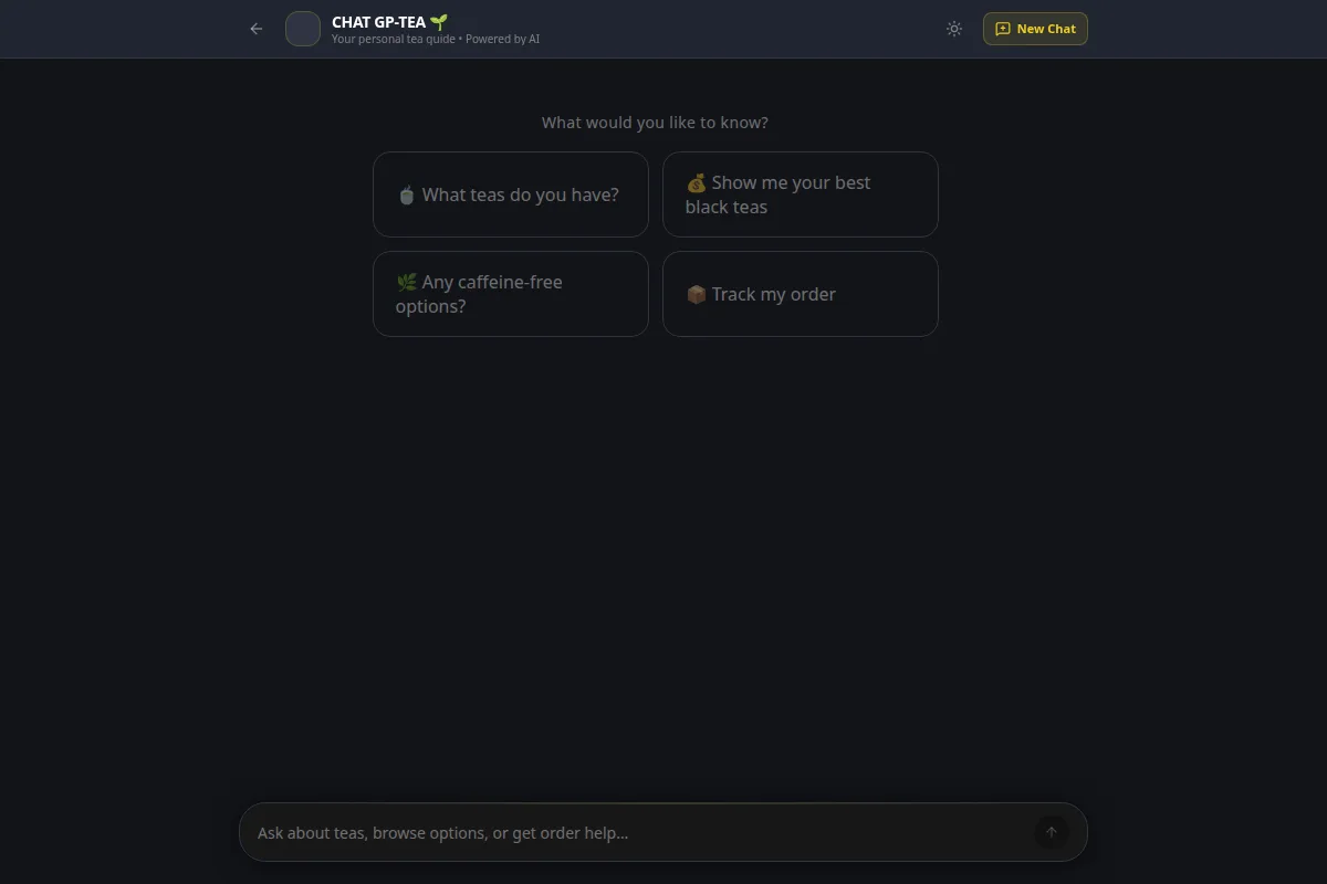Danfe Tea – AI Shopify Chatbot