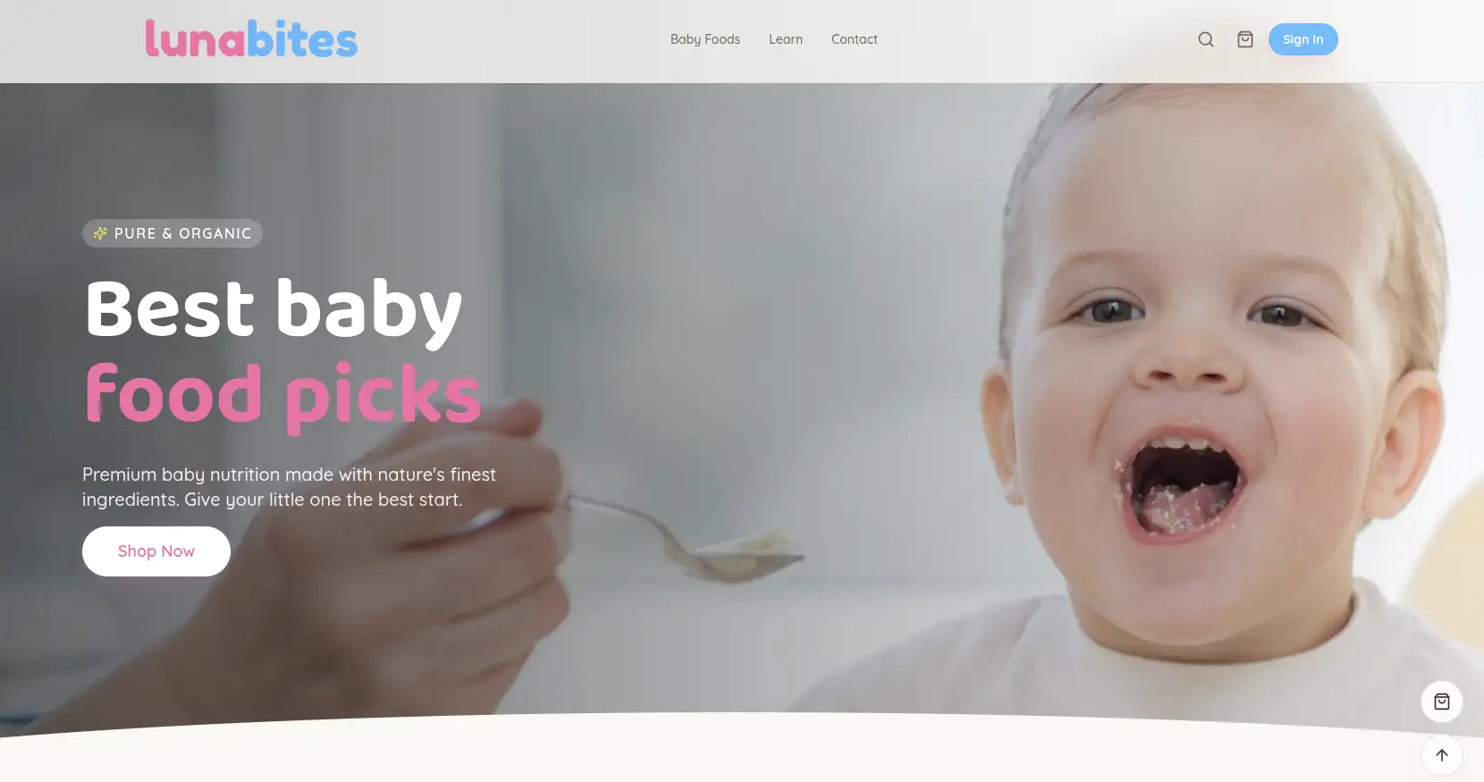 Lunabites Ecommerce